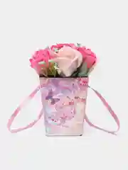 Серебряный букет из вспененного мыла , подарок на Новый год маме,сестре,коллеге ,подарочный набор