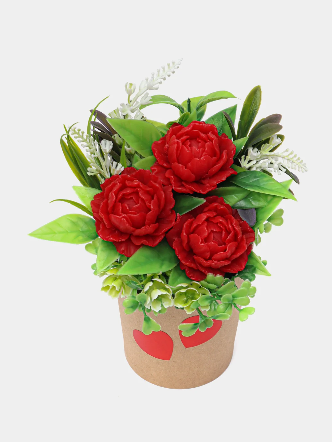 Алый букет из мыла,мыльных роз,подарочный набор,подарок учителю,коллеге,мыльный сувенир