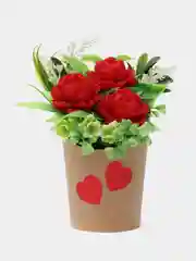 Красный букет из мыла,мыльных роз,подарочный набор,подарок учителю,коллеге,мыльный сувенир