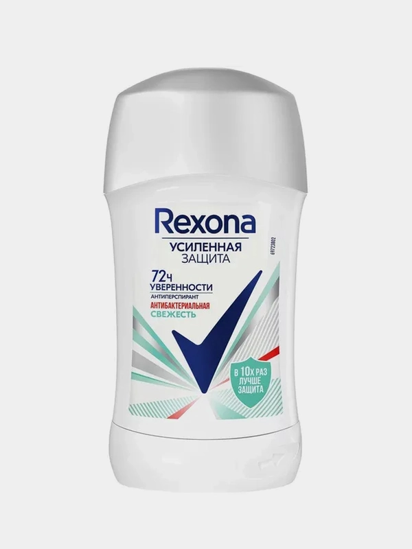 Антиперспирант-карандаш Rexona "Антибактериальная свежесть", женский, 40 мл
