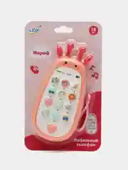 Пастельно-коралловый музыкальный телефон