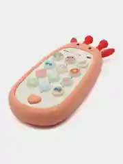 Пастельно-коралловый музыкальный телефон