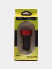 Красный разветвитель прикуривателя, автомобильное зарядное устройство, 2 USB порта, вольтметр
