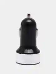 Серый разветвитель прикуривателя, автомобильное зарядное устройство, 2 USB порта, вольтметр