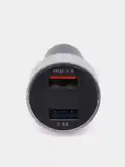 Серый разветвитель прикуривателя, автомобильное зарядное устройство, 2 USB порта, вольтметр