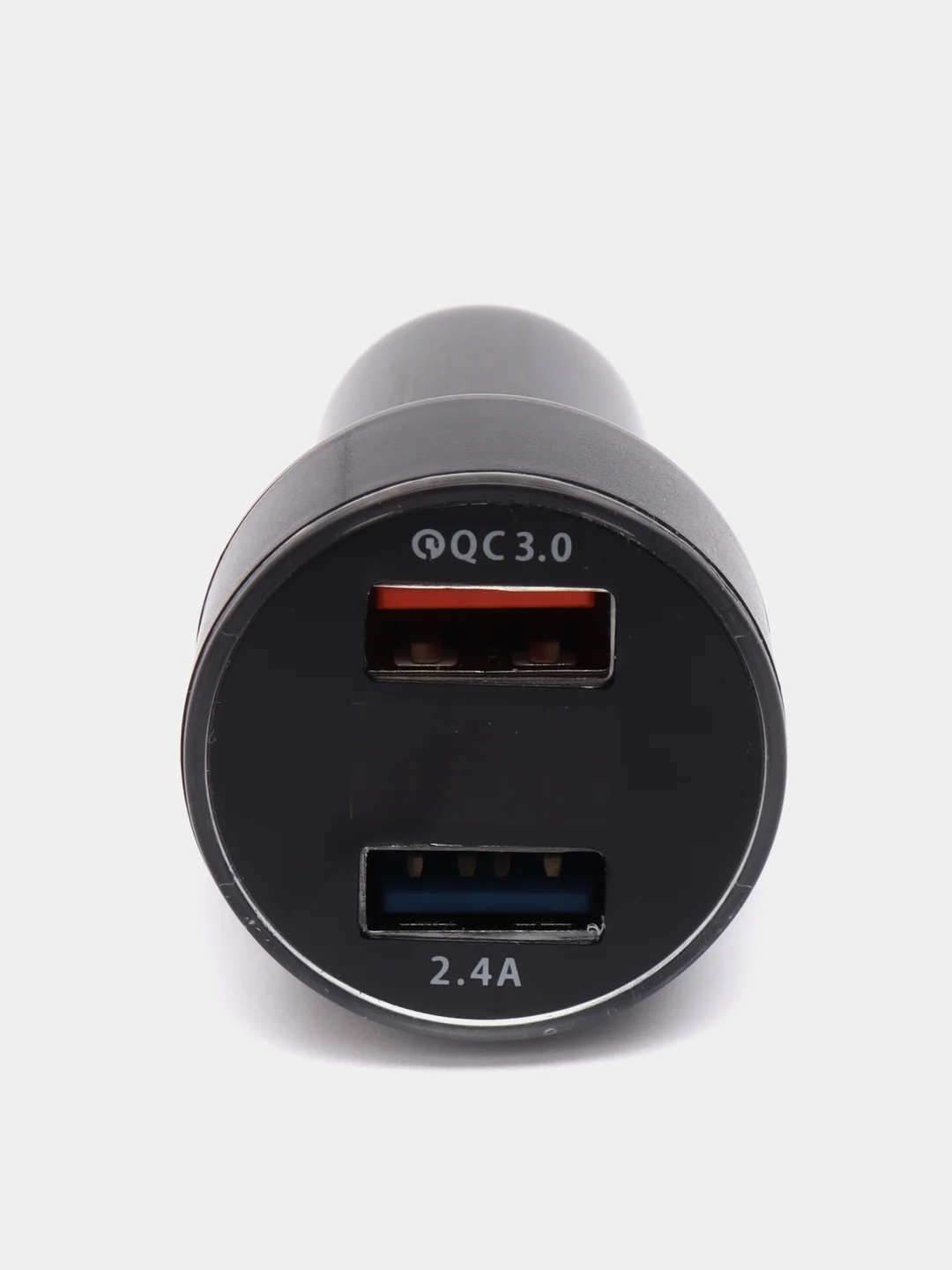 Серый разветвитель прикуривателя, автомобильное зарядное устройство, 2 USB порта, вольтметр