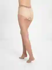 Бежевый колготки капроновые с блеском