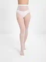 Белый колготки капроновые в сетку