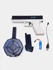 Водный пистолет детский GLOCK WATER GUN электрический на аккумуляторе / Детский пистолет