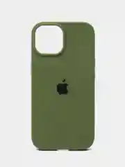 Зелёный хаки чехол защитный силиконовый для iPhone (Айфон) 15/14/13/12/11/XS/XR/X/8/7/SE/PLUS/PRO/MAX