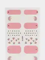 Коралловый лаковые полоски для ногтей топ лак, дизайн ногтей, наклейки для ногтей, набор