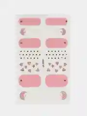 Коралловый лаковые полоски для ногтей топ лак, дизайн ногтей, наклейки для ногтей, набор