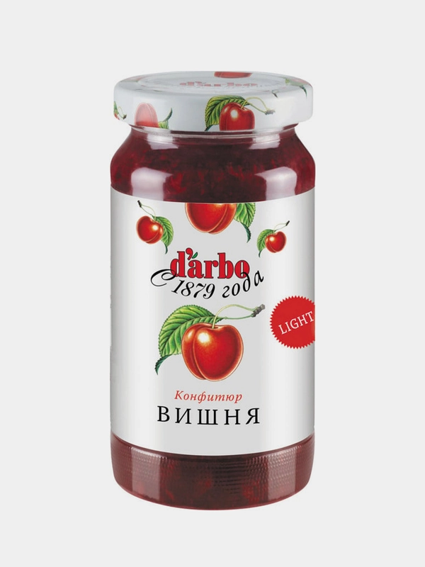 Конфитюр DARBO Вишня с пониженной калорийностью 220 г