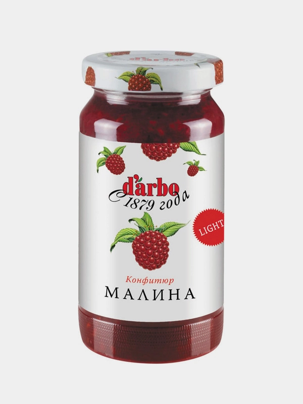 Конфитюр DARBO Малина с пониженной калорийностью 220 г