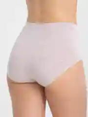 Бежевый трусы бесшовные, с высокой посадкой, one size, больших размеров