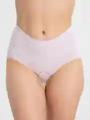 Сиреневый трусы бесшовные, с высокой посадкой, one size, больших размеров