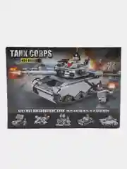 Серый конструктор Военный / самолёт , танк, бмп, / машина 102-107 деталей