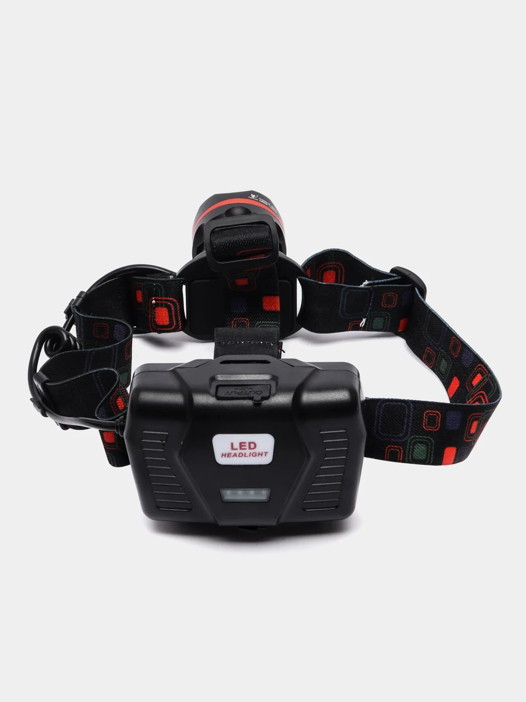 Фонарь аккумуляторный налобный FA-XQ233-P90, ZOOM, micro USB