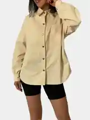 Рубашка женская джинсовая оверсайз, one size