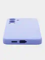 Лавандовый чехол для Samsung  S24, S24 Plus, S24 Ultra с бархатом внутри