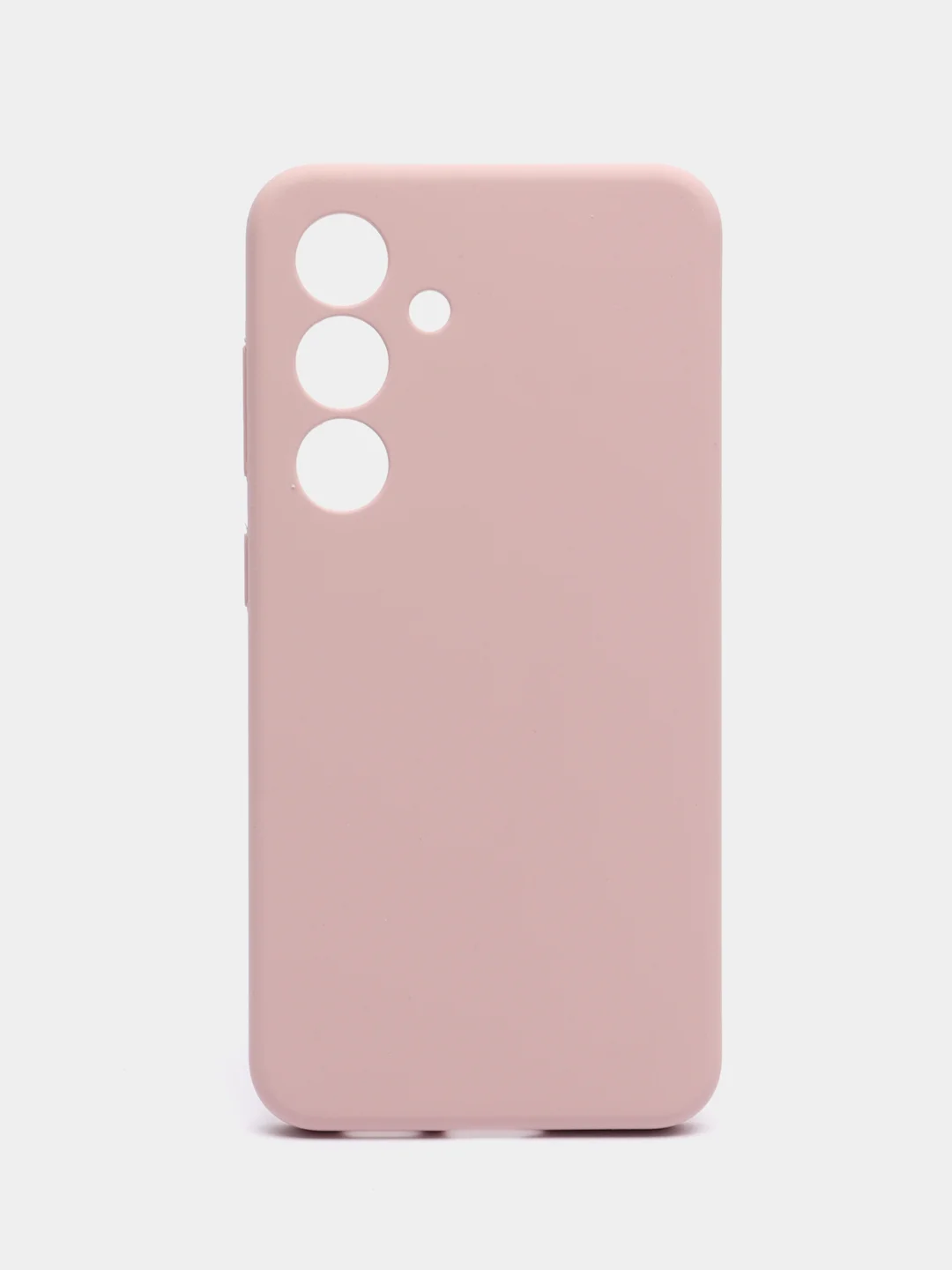 Пудровый чехол для Samsung  S24, S24 Plus, S24 Ultra с бархатом внутри