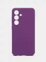 Фиолетовый чехол для Samsung  S24, S24 Plus, S24 Ultra с бархатом внутри