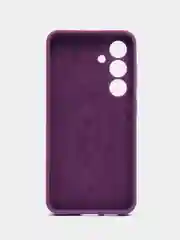 Фиолетовый чехол для Samsung  S24, S24 Plus, S24 Ultra с бархатом внутри