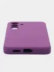 Фиолетовый чехол для Samsung  S24, S24 Plus, S24 Ultra с бархатом внутри