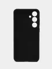 Черный чехол для Samsung  S24, S24 Plus, S24 Ultra с бархатом внутри