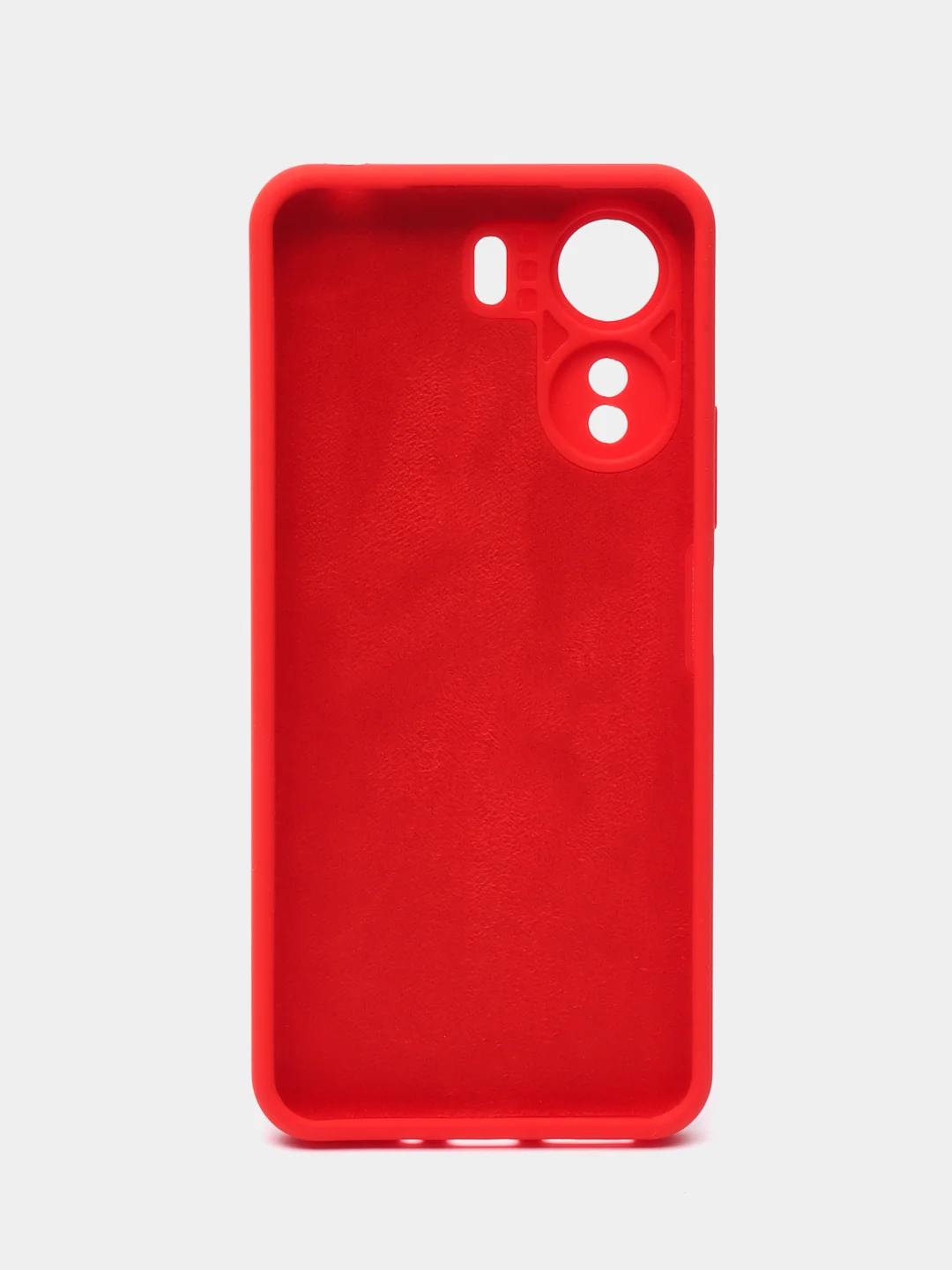 Красный чехол для Xiaomi Redmi 13C, Poco C65, редми 13с, поко с65 с бархатом внутри, не пачкается