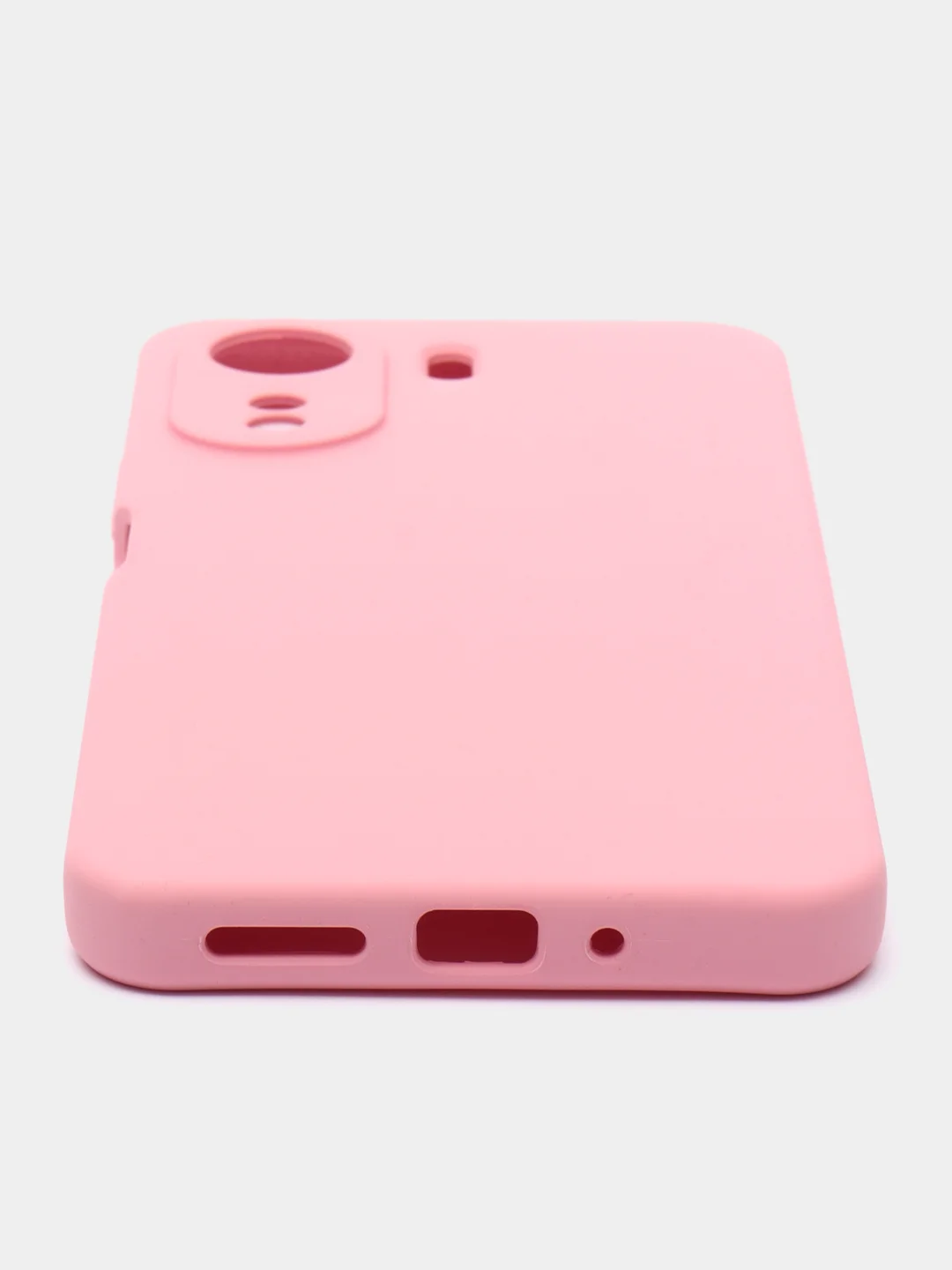 Розовый чехол для Xiaomi Redmi 13C, Poco C65, редми 13с, поко с65 с бархатом внутри, не пачкается