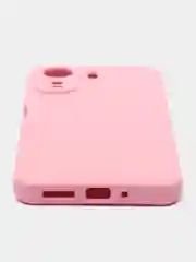 Розовый чехол для Xiaomi Redmi 13C, Poco C65,  редми 13с, поко с65 с бархатом внутри, не пачкается