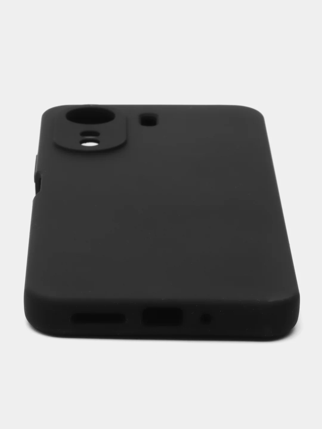 Черный чехол для Xiaomi Redmi 13C, Poco C65, редми 13с, поко с65 с бархатом внутри, не пачкается