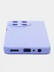 Красный чехол накладка Realme 11 4G с бархатом внутри, не впитывающий загрязнения.  Soft-touch