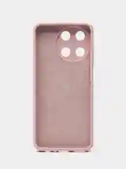 Пудровый чехол накладка Realme 11 4G с бархатом внутри, не впитывающий загрязнения.  Soft-touch