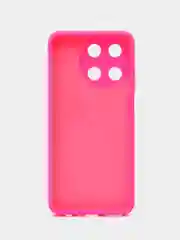 Фуксия чехол накладка Realme 11 4G с бархатом внутри, не впитывающий загрязнения.  Soft-touch
