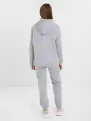 Серый женский спортивный, утепленный, флисовый костюм
