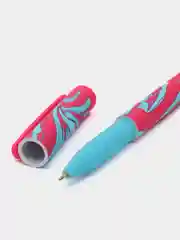 Голубой ручка шариковая "Soft-touch", синяя
