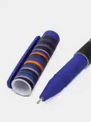 Темно-синий ручка шариковая "Soft-touch", синяя