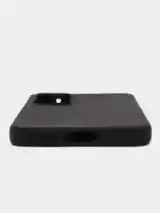 Угольный чехол для Samsung Galaxy S23 FE(Самсунг Галакси С23 ФЕ), черный, силиконовый