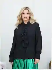 Черный блузка женская, большие размеры