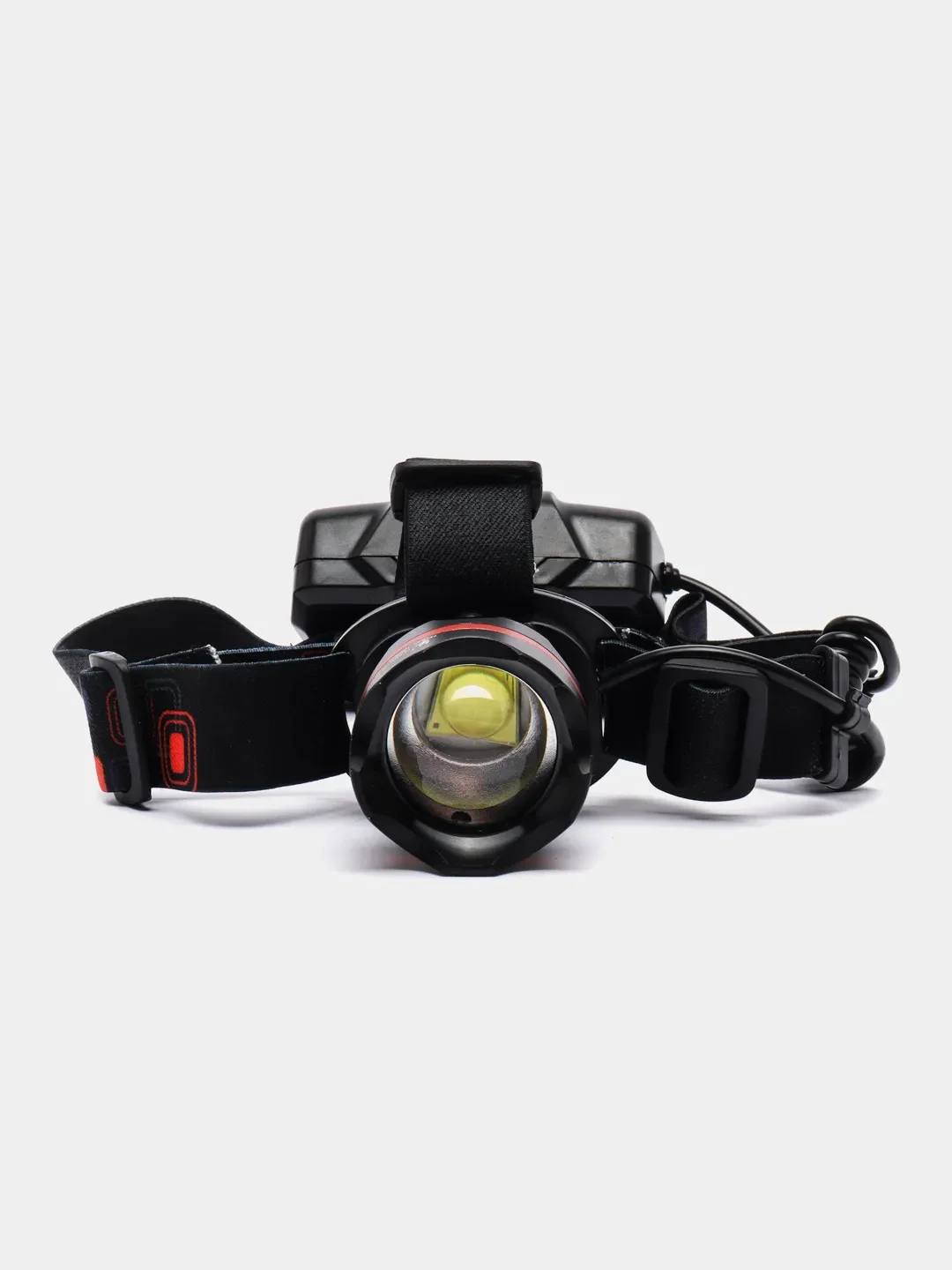 Фонарь аккумуляторный налобный FA-XQ233-P90, ZOOM, micro USB