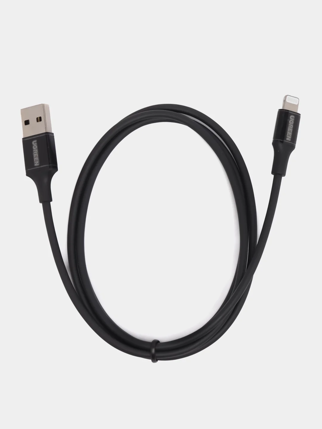 Черный кабель зарядки UGREEN MFi USB Lightning для iPhone Apple Айфон 2.4A