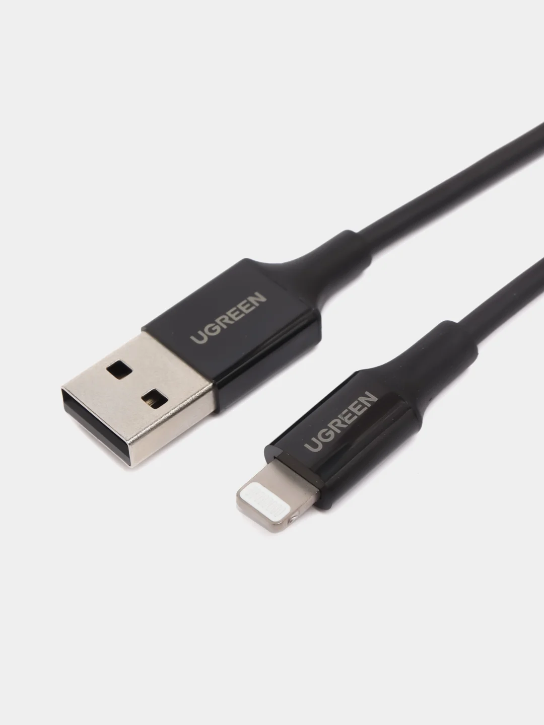 Черный кабель зарядки UGREEN MFi USB Lightning для iPhone Apple Айфон 2.4A