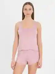 Розовый комплект, пижама для дома майка и шорты