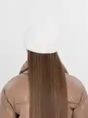 Белый шапка женская с флисом