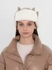 Хаки шапка ушанка с ушками