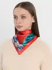 Коралловый бандана,платок женский,повязка на голову,шарф, повязка для волос,косынка на голову 50*50