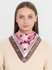 Конфетный бандана,платок женский,повязка на голову,шарф, повязка для волос,косынка на голову 50*50