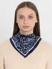 Индиго бандана,платок женский,повязка на голову,шарф, повязка для волос,косынка на голову 50*50